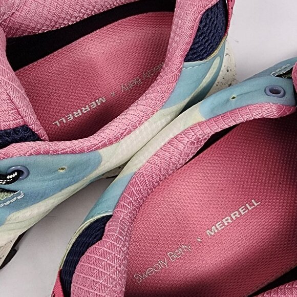 Merrell Sweaty Betty Moab Speed Gore-Tex Hiking Shoes Blue Smoke Womens Size 11 - Picture 10 of 11